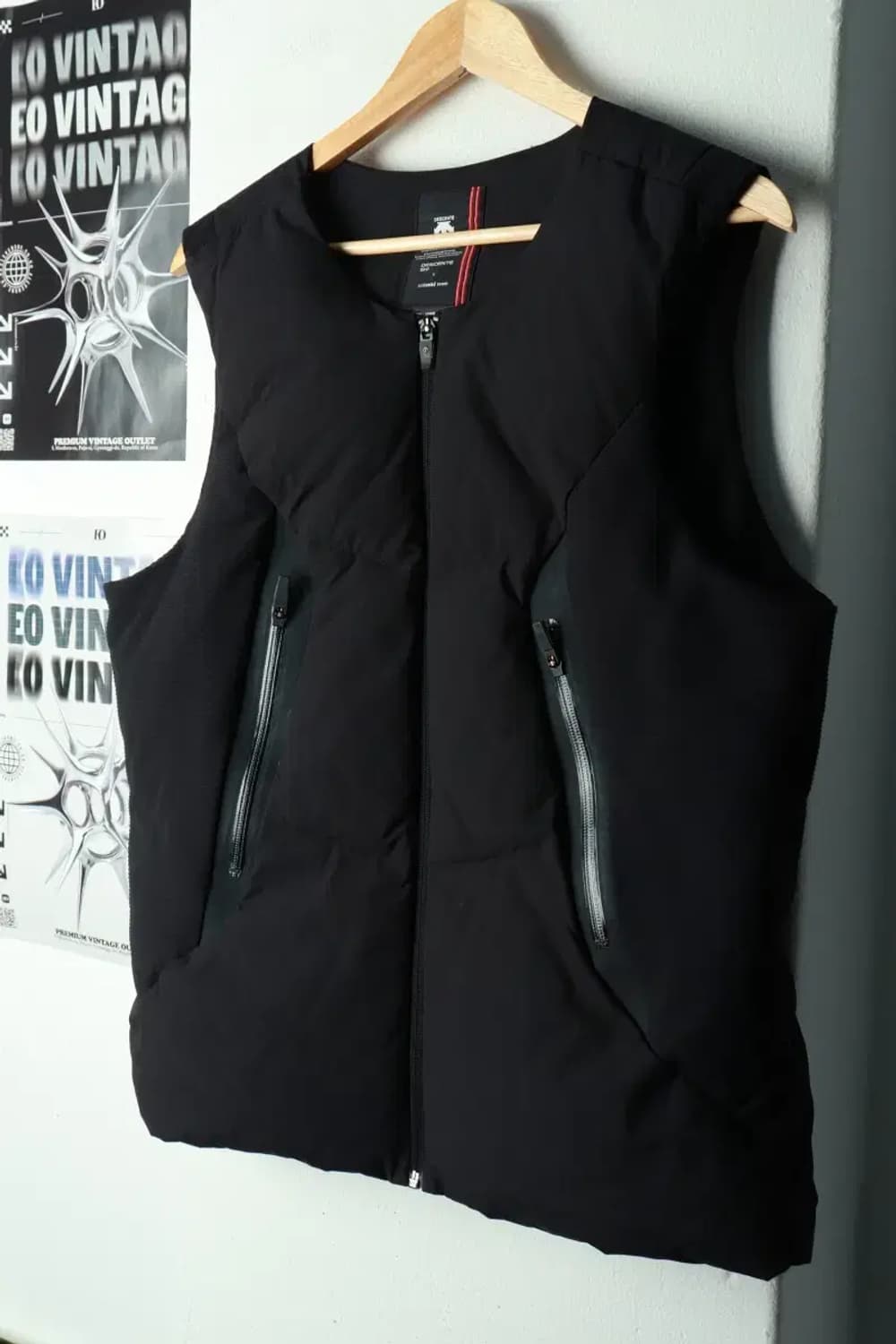 (M) 데상트 패딩 점퍼자켓 조끼 스키팀 보드복 덕다운 한정판-1690C 상품이미지1