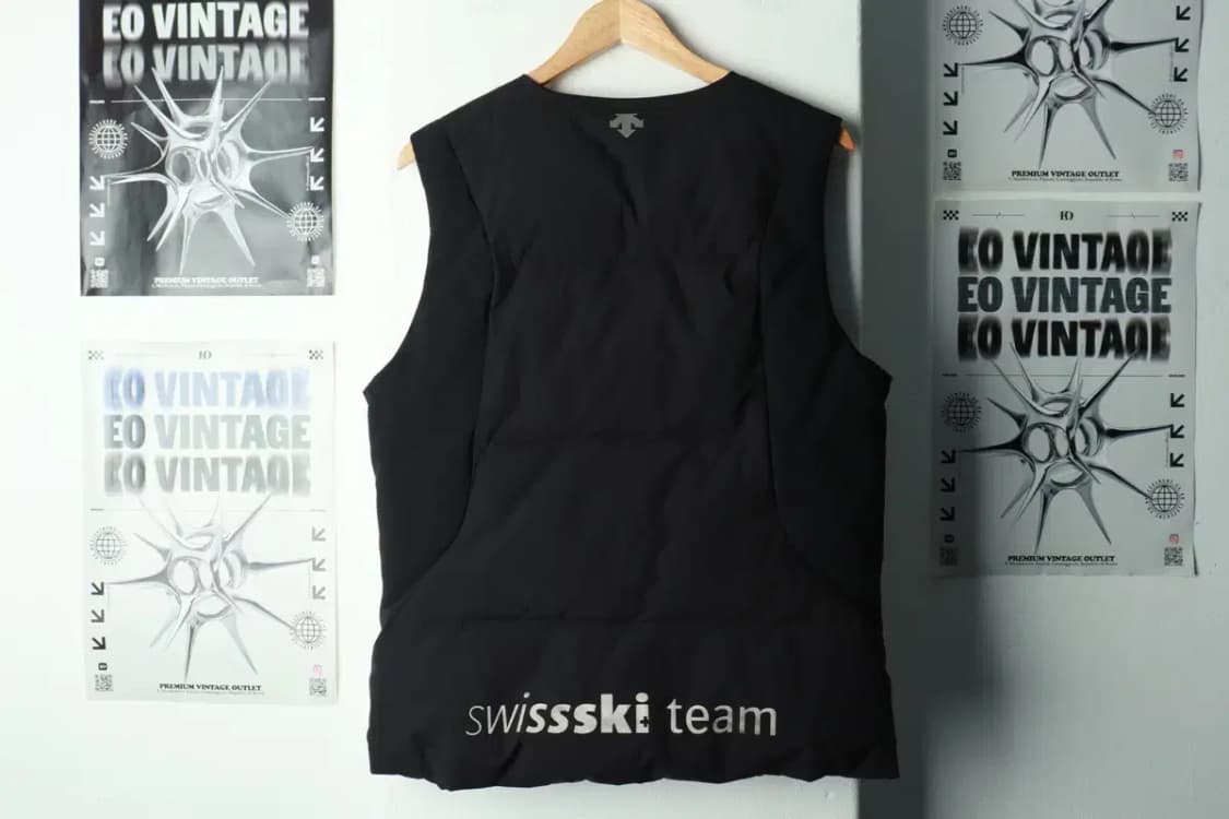 (M) 데상트 패딩 점퍼자켓 조끼 스키팀 보드복 덕다운 한정판-1690C 상품이미지5