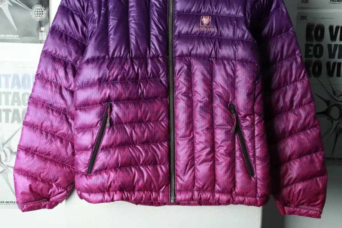 W(M) 블랙야크 패딩 점퍼자켓 그라데이션 퍼플 구스다운-1690D 상품이미지4