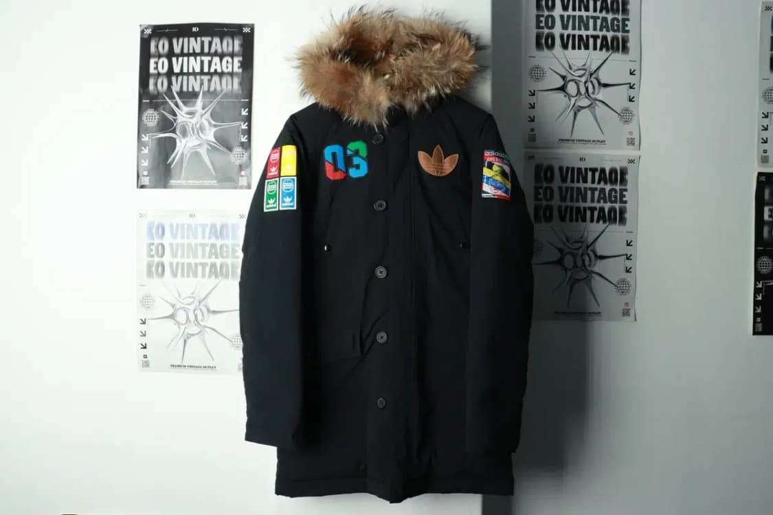 (M-L) 아디다스 패딩 점퍼자켓 덕다운 오리지널 퍼 롱-1690E 상품이미지3