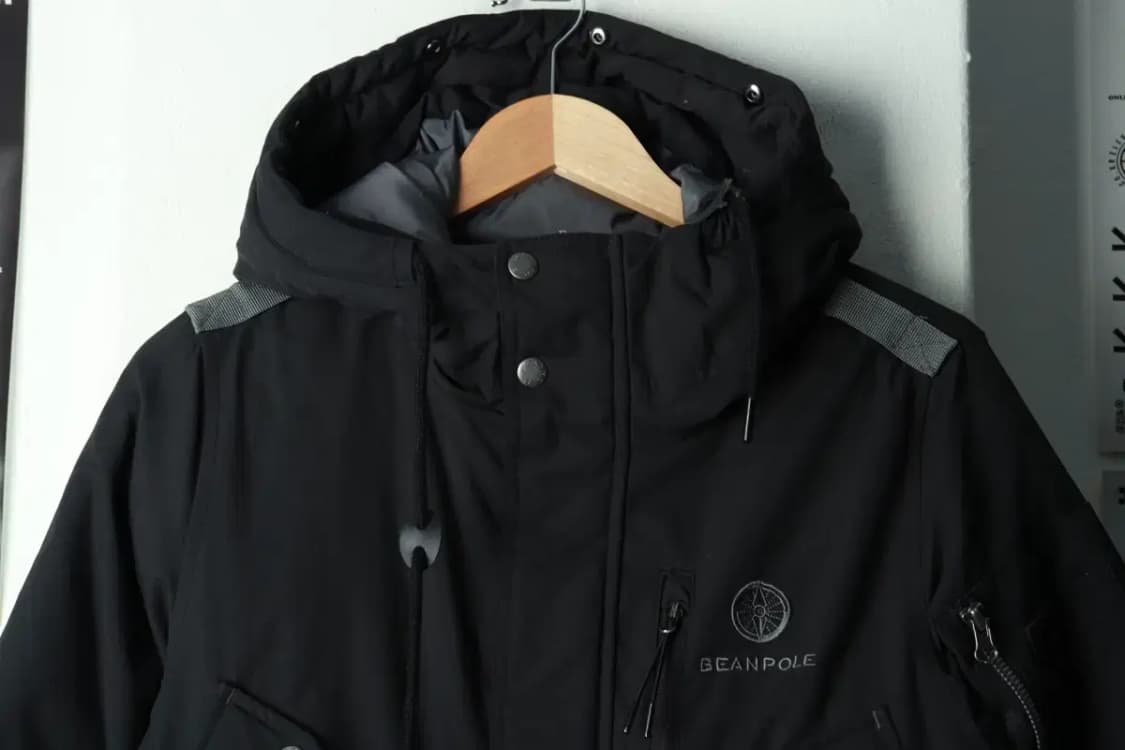 (S-M) 빈폴 패딩 점퍼자켓 테크웨어 블랙 올드스쿨 푸퍼-1690F 상품이미지3