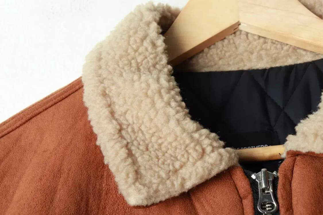 (F) 브랜드빈티지 집업 바람막이 점퍼자켓 스웨이드 블루종-16917 상품이미지5