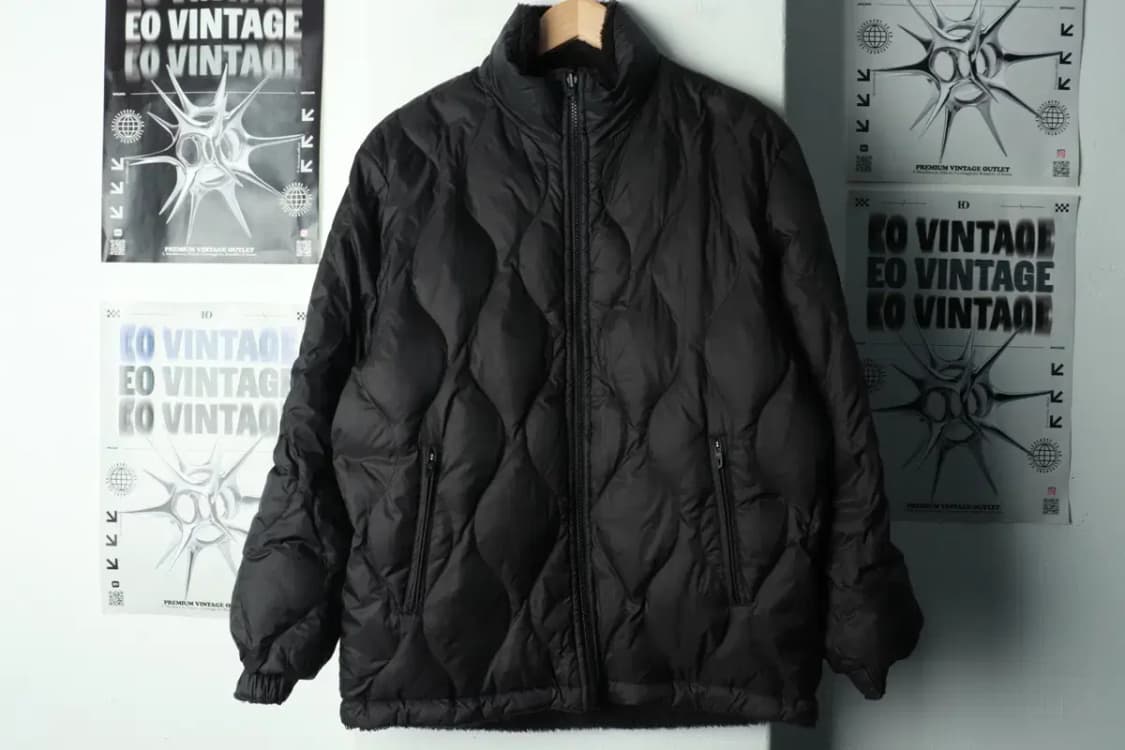 (XL) 바스키아 패딩 점퍼자켓 리버시블 구스다운 후리스-1691B 상품이미지5