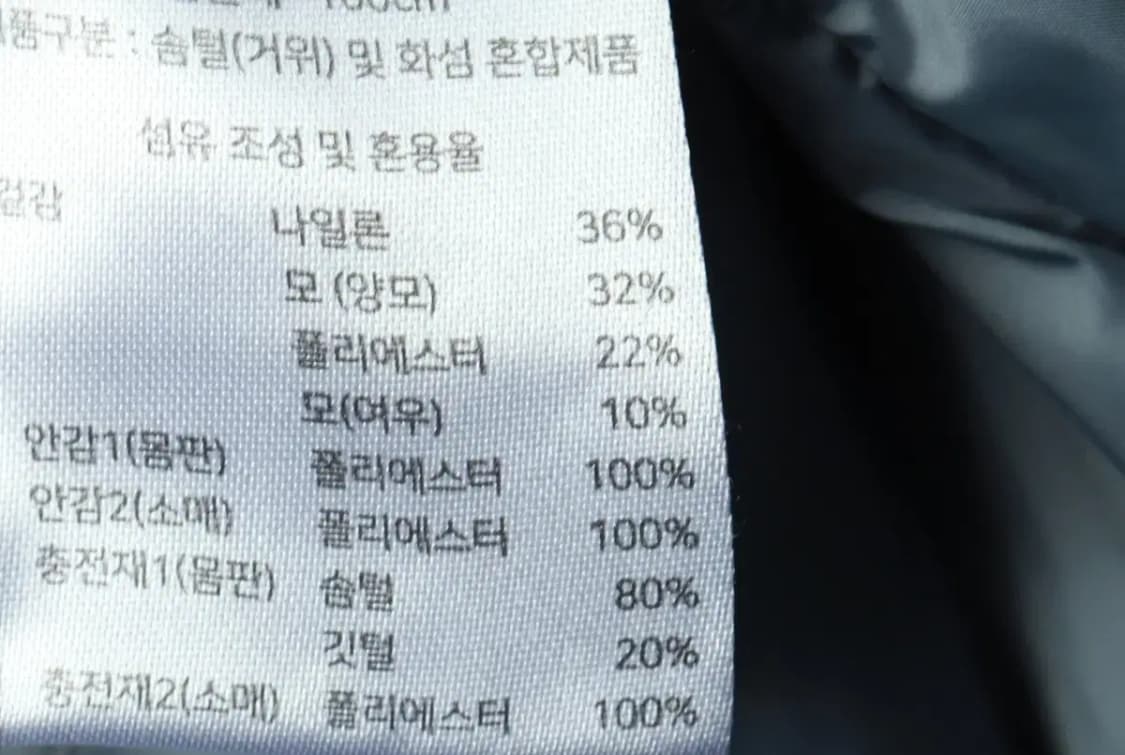 W(XL) 바스키아 패딩 점퍼자켓 니트 연블루 구스다운-1691F 상품이미지7