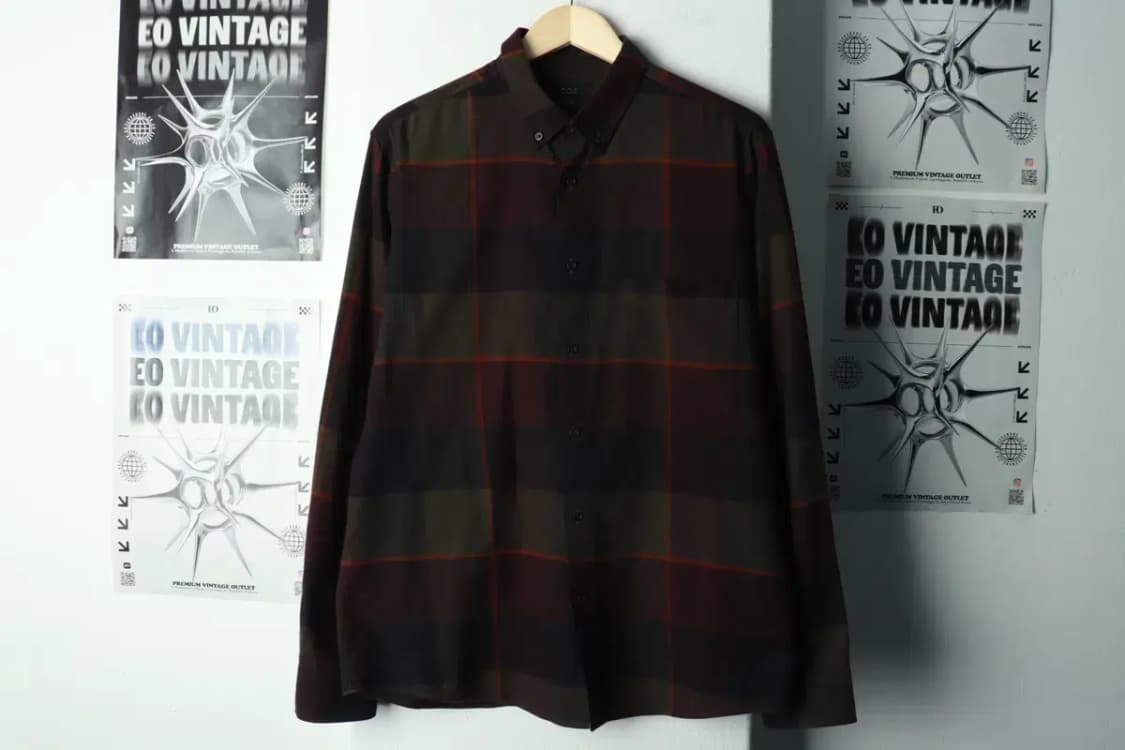 (M-L) 코스 셔츠 남방 체크 컬러믹스 아메카지-16921 상품이미지2