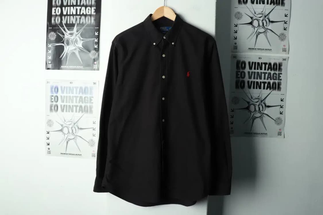 (L-XL) 폴로 랄프로렌 셔츠 남방 블랙 레드포니 아메카지-16922 상품이미지2