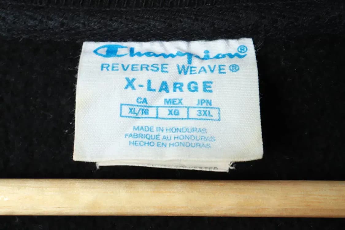 (3XL) 챔피온 맨투맨 티셔츠 빅사이즈 리버스위브 블랙 기모-16924 상품이미지7