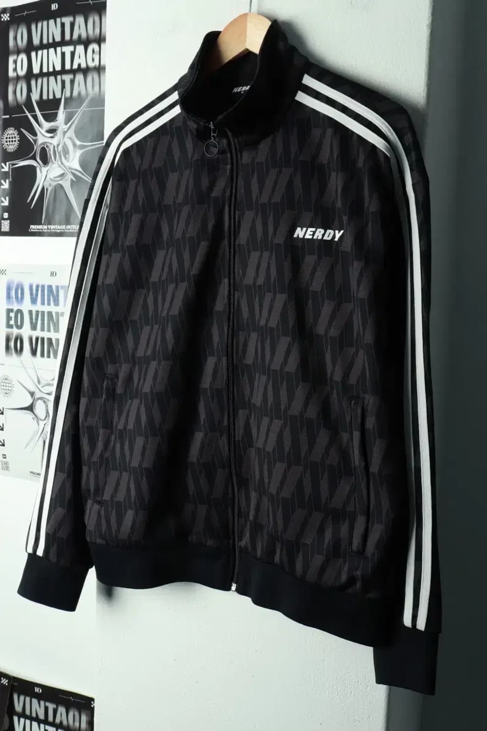 (M-XL) 널디 집업져지 트랙탑 패턴 올드스쿨-16926 상품이미지1