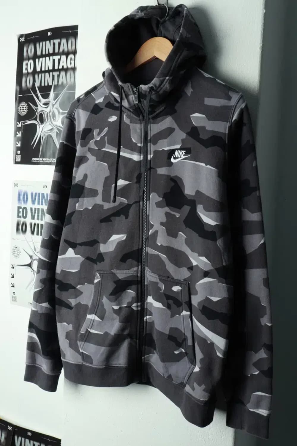 (L) 나이키 후드집업 카모 그레이 기모-16928 상품이미지1