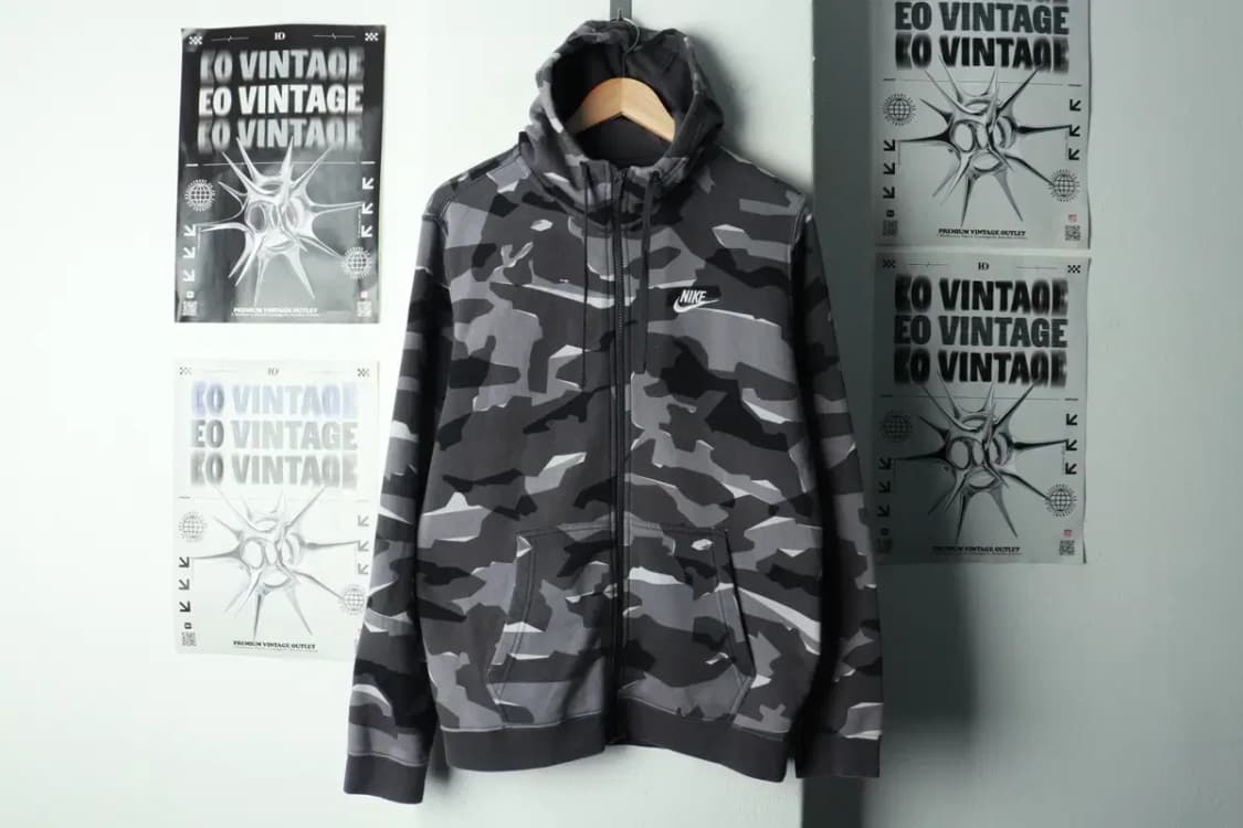 (L) 나이키 후드집업 카모 그레이 기모-16928 상품이미지2