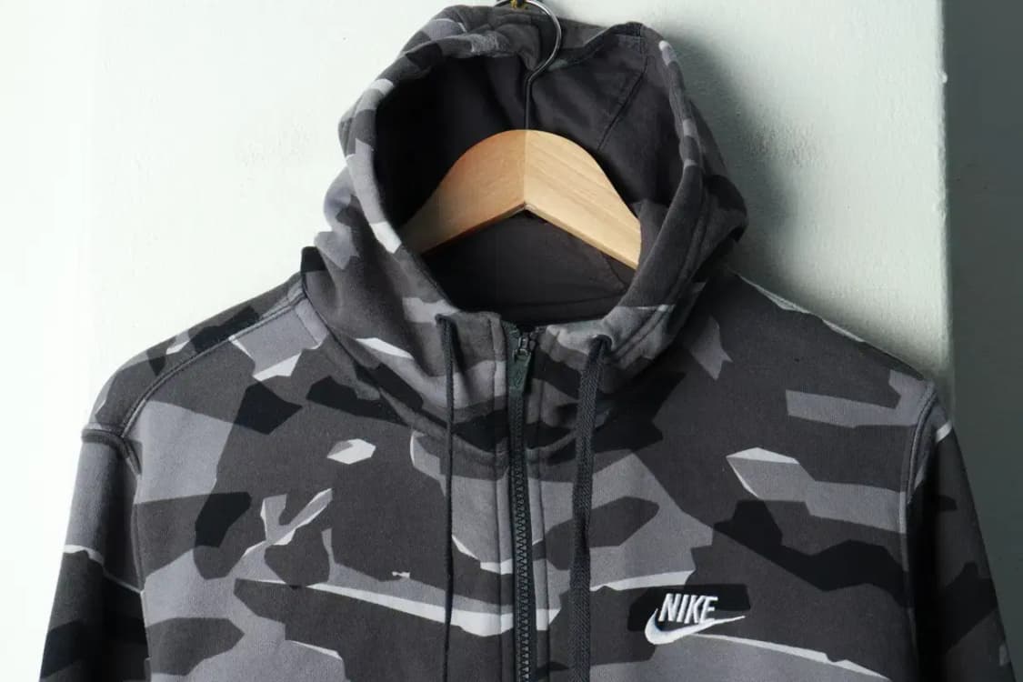 (L) 나이키 후드집업 카모 그레이 기모-16928 상품이미지3