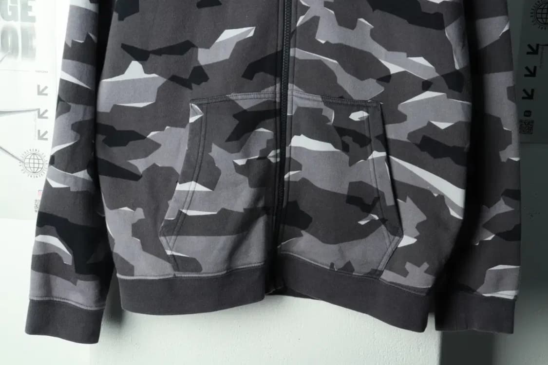 (L) 나이키 후드집업 카모 그레이 기모-16928 상품이미지4