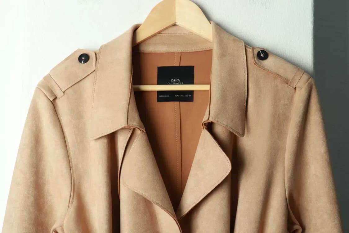 W(L-XL) 자라 코트자켓 스웨이드 베이지-16929 상품이미지3