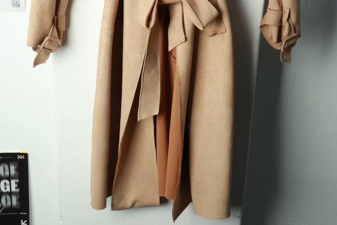 W(L-XL) 자라 코트자켓 스웨이드 베이지-16929 상품이미지4