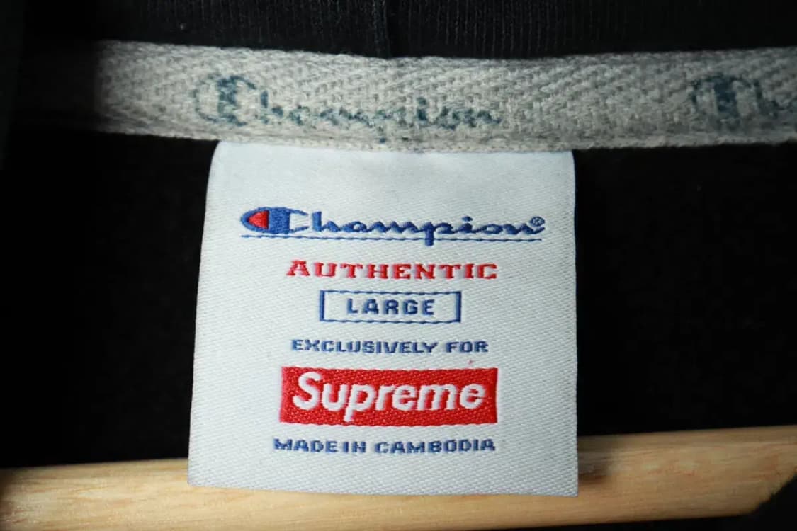 (L-XL) 챔피온 후드티셔츠 슈프림 기모 블랙 한정판 잘익음-1692D 상품이미지8