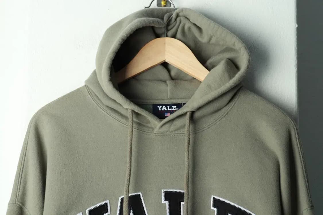 (XL-2XL) 예일 후드티셔츠 루즈핏 빅로고 그린-1692E 상품이미지3