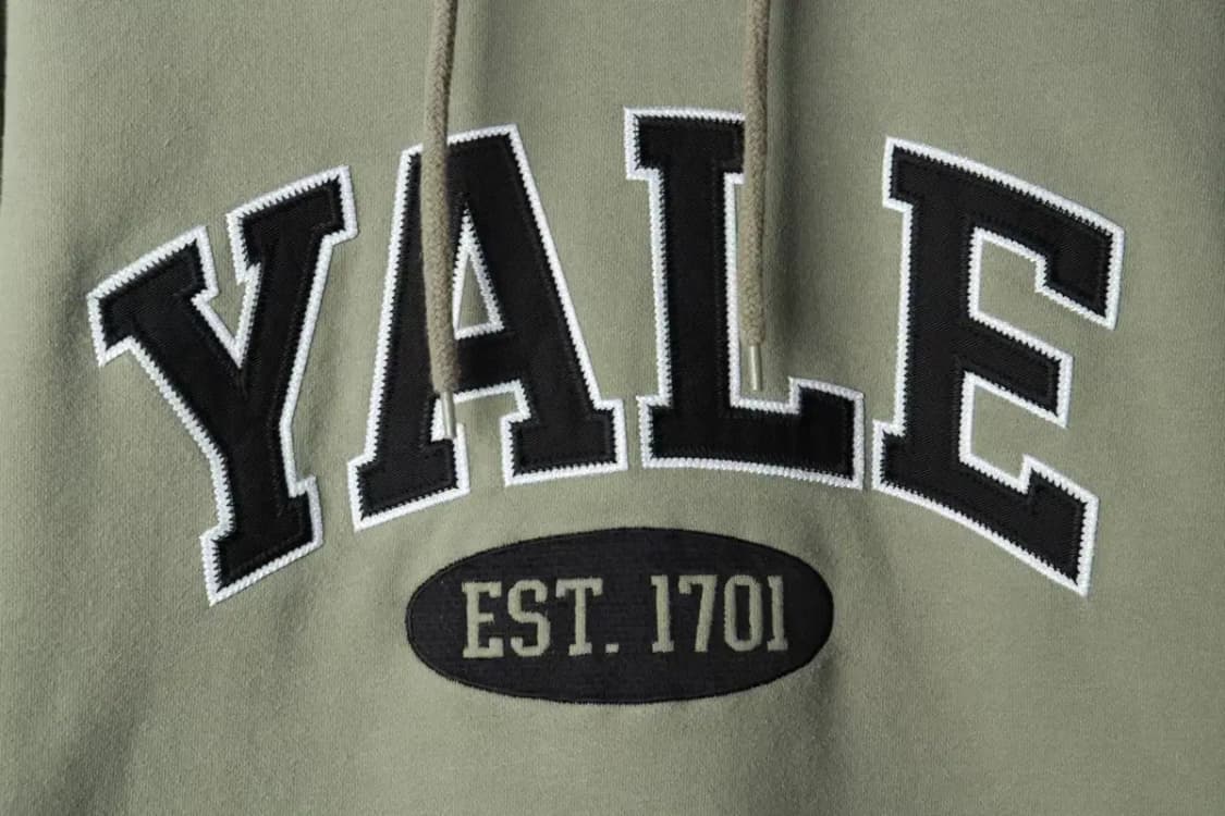 (XL-2XL) 예일 후드티셔츠 루즈핏 빅로고 그린-1692E 상품이미지5