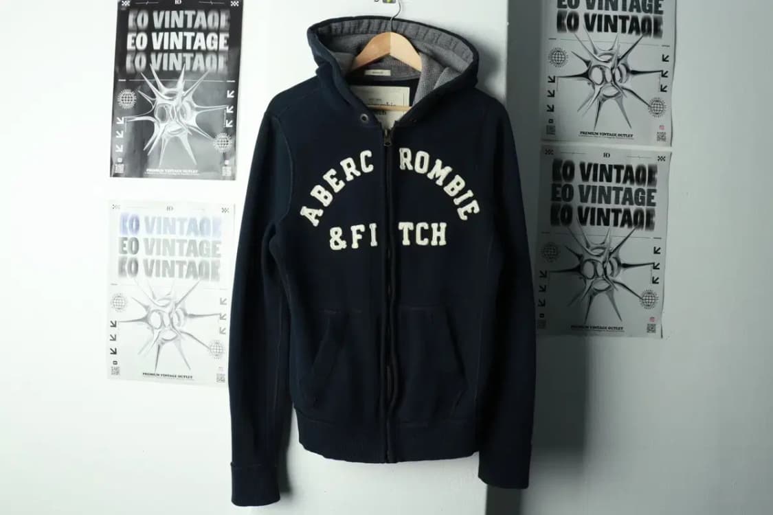 (M-L) 아베크롬비 후드집업 트렌드 빅로고 Y2K 네이비-1692F 상품이미지2