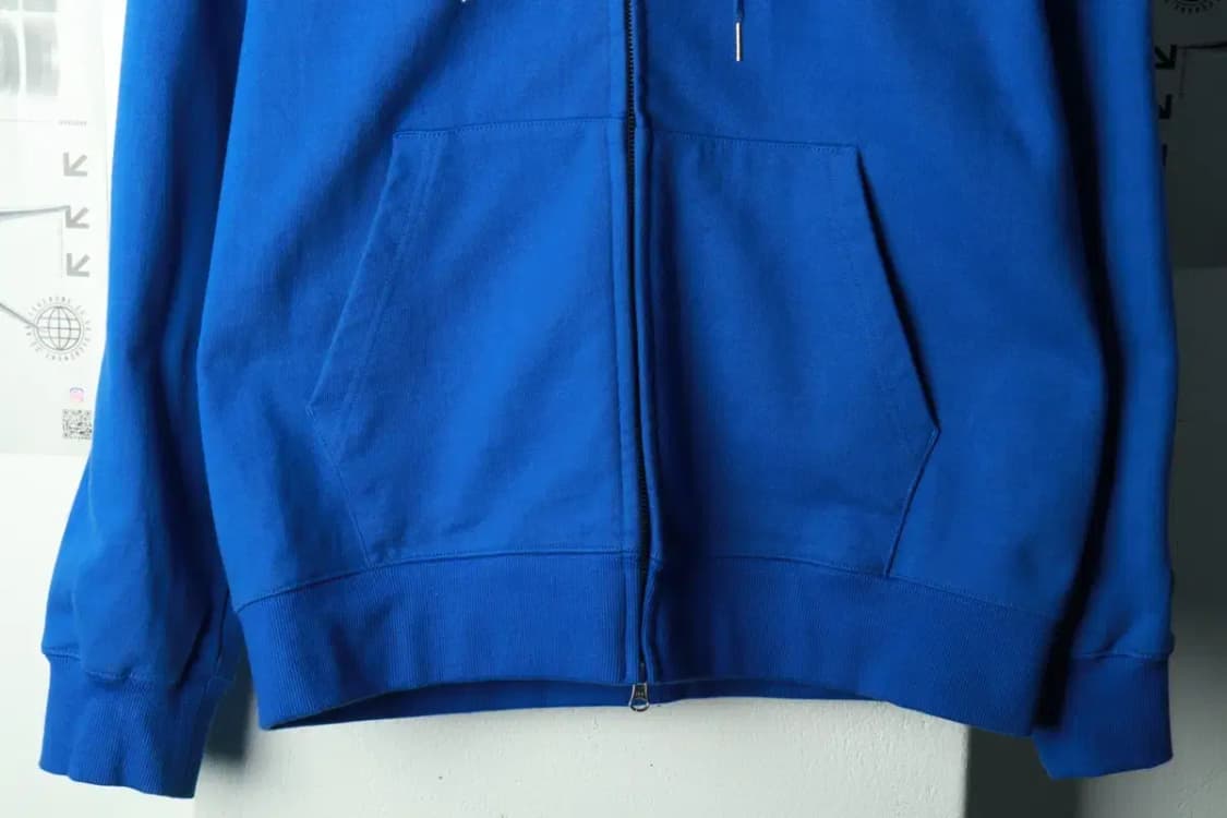 (2XL) 멜란지마스터 후드집업 빅사이즈 무지 블루-16930 상품이미지4