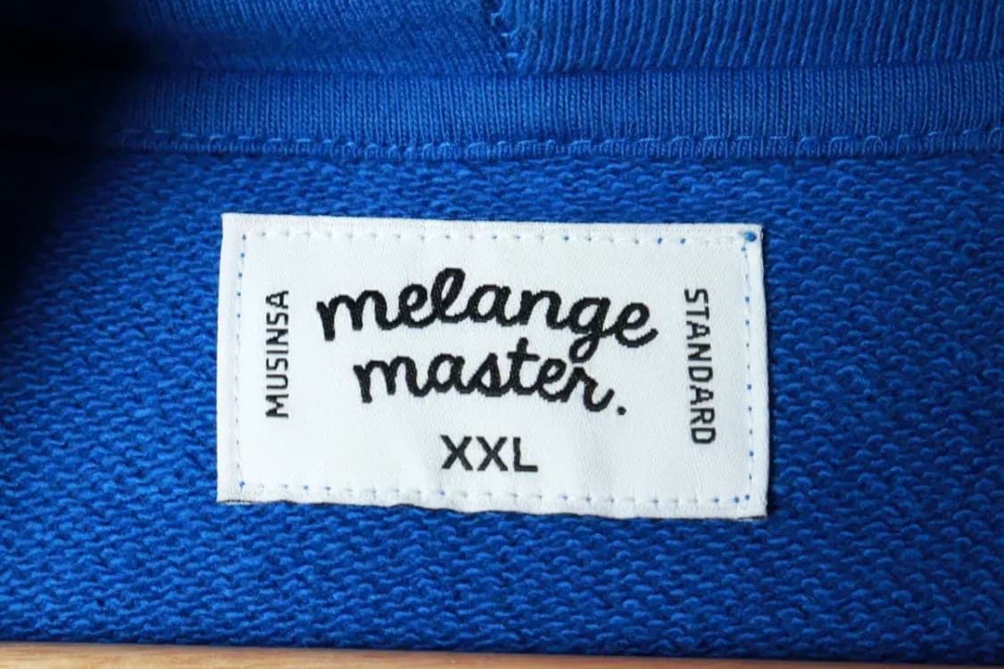 (2XL) 멜란지마스터 후드집업 빅사이즈 무지 블루-16930 상품이미지6