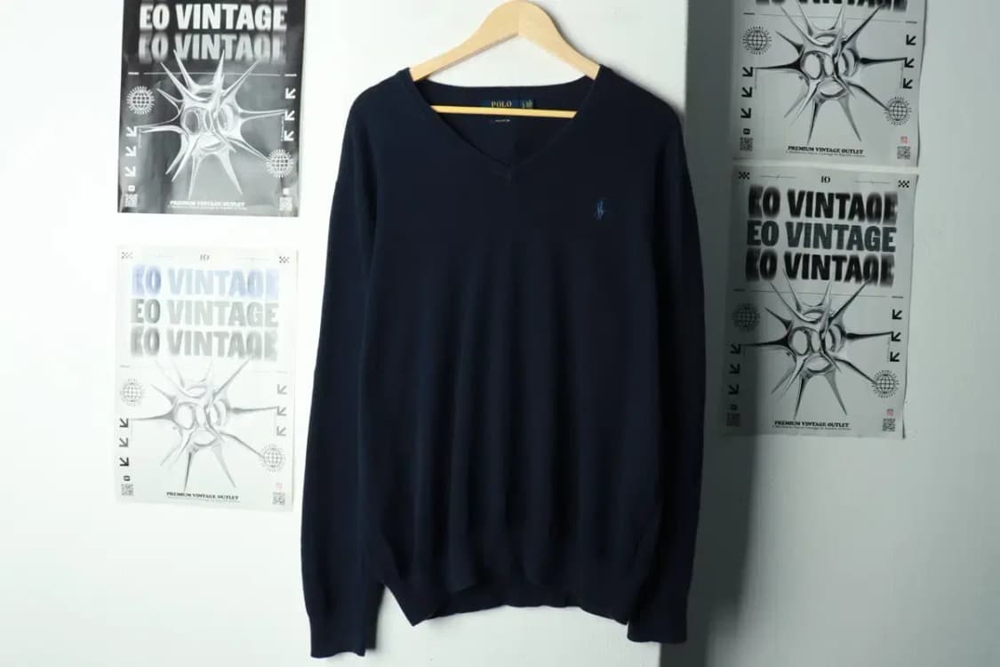 (L-XL) 폴로 랄프로렌 니트 아메카지 무지 네이비 포니-16934 상품이미지2