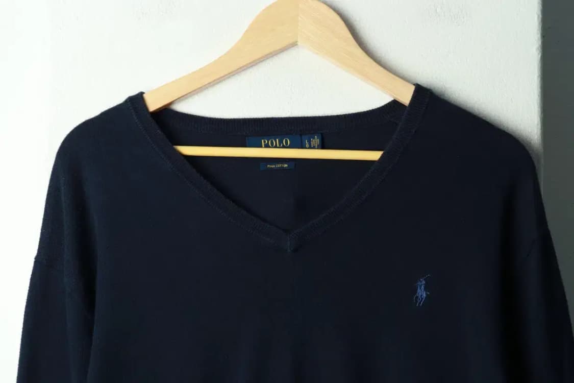 (L-XL) 폴로 랄프로렌 니트 아메카지 무지 네이비 포니-16934 상품이미지3