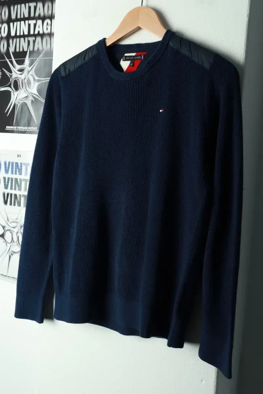 W(M) 타미힐피거 니트 와플 네이비-16935 상품이미지1