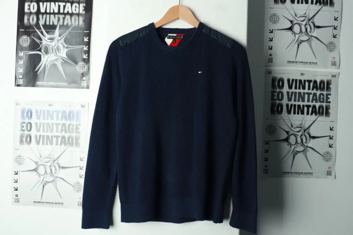 W(M) 타미힐피거 니트 와플 네이비-16935 상품이미지2