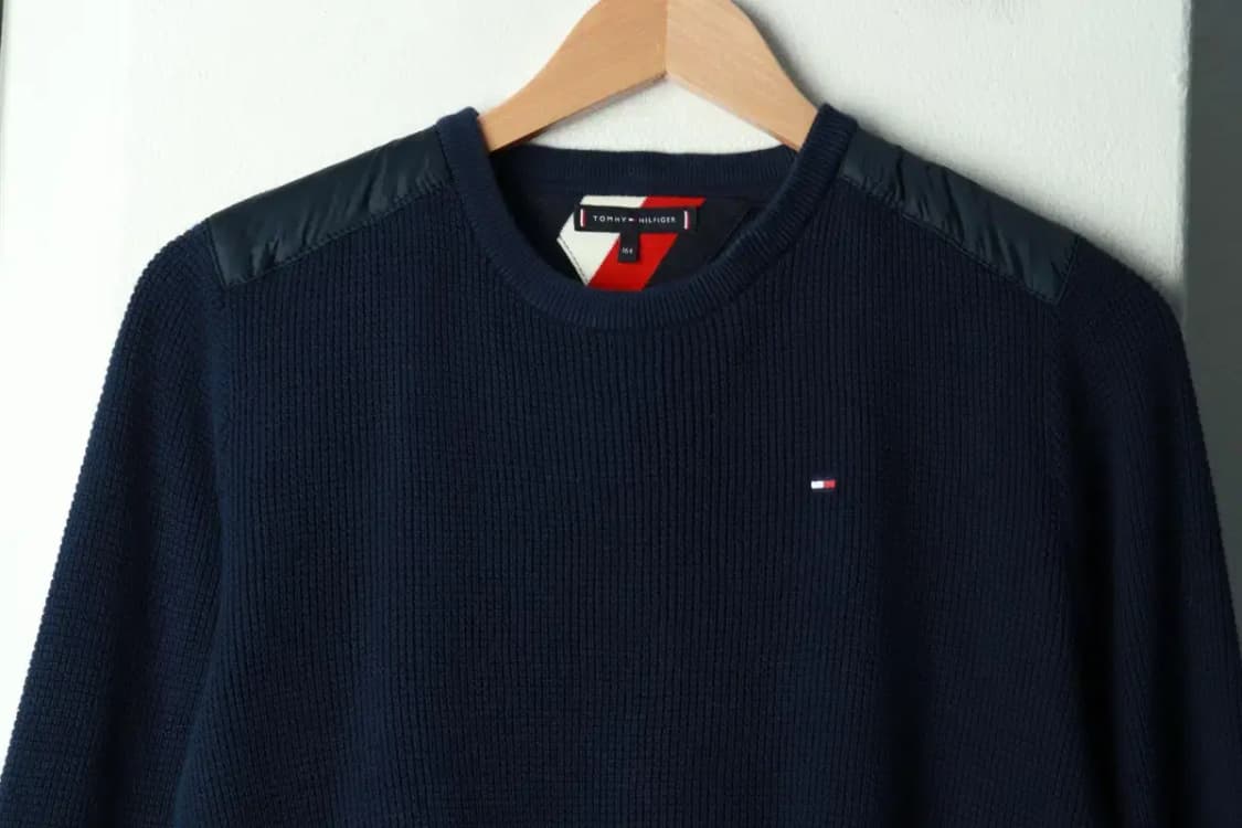 W(M) 타미힐피거 니트 와플 네이비-16935 상품이미지3