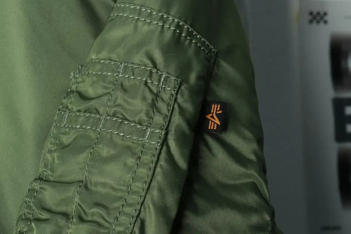 (S-M) 알파인더스트리 집업 바람막이 점퍼자켓 카키 항공-16936 상품이미지5