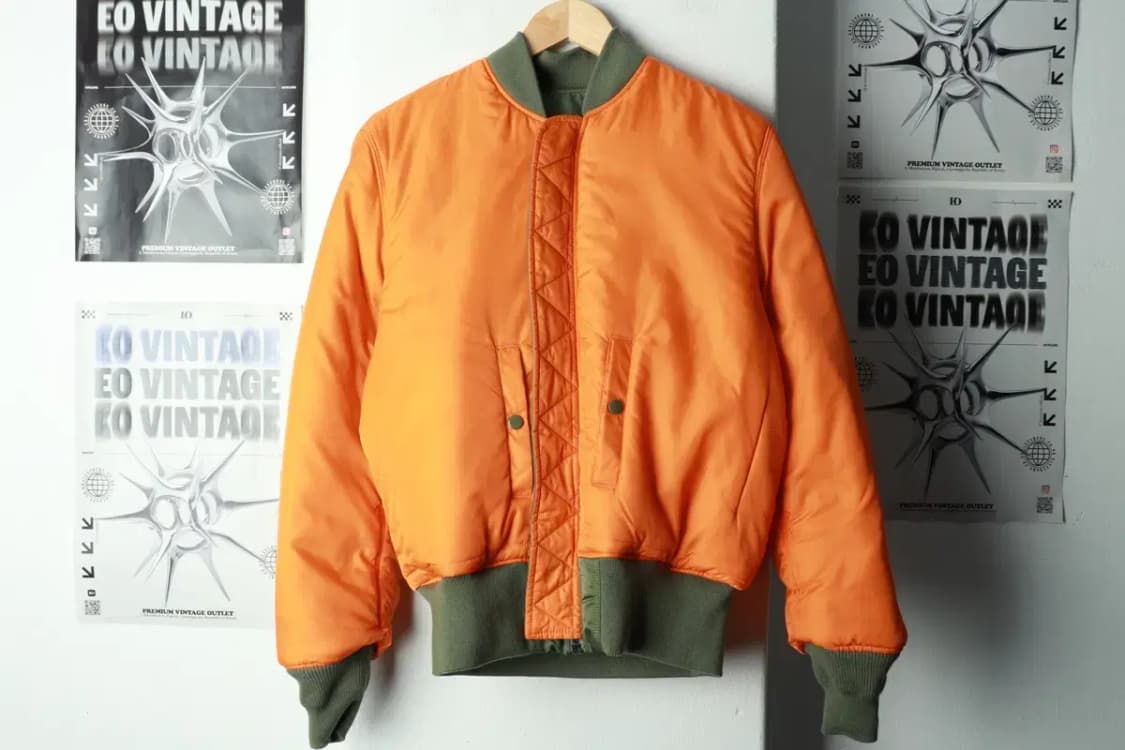 (S-M) 알파인더스트리 집업 바람막이 점퍼자켓 카키 항공-16936 상품이미지6