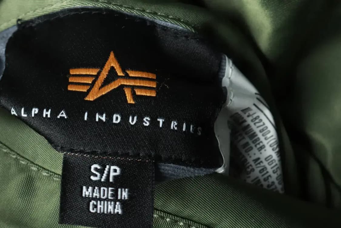 (S-M) 알파인더스트리 집업 바람막이 점퍼자켓 카키 항공-16936 상품이미지8