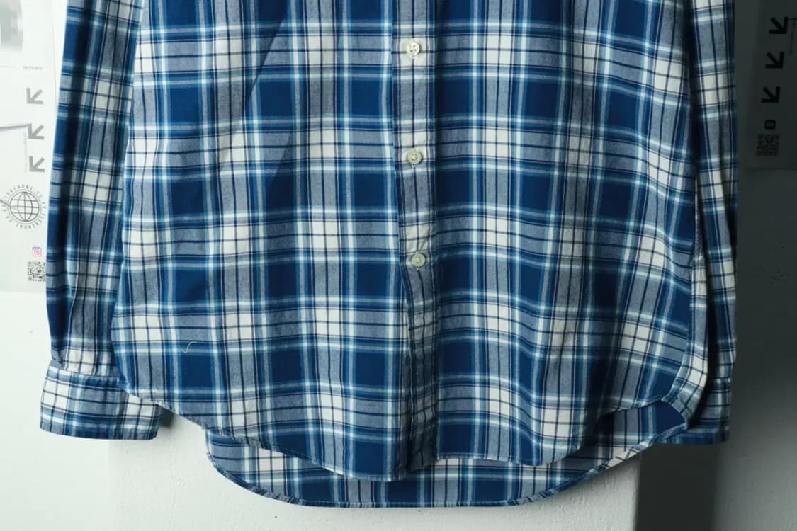 (M-L) 폴로 랄프로렌 셔츠 남방 체크 블루 포니-16938 상품이미지4