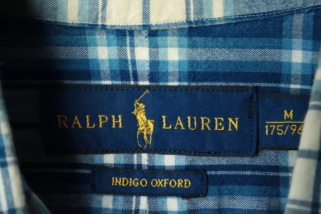 (M-L) 폴로 랄프로렌 셔츠 남방 체크 블루 포니-16938 상품이미지6