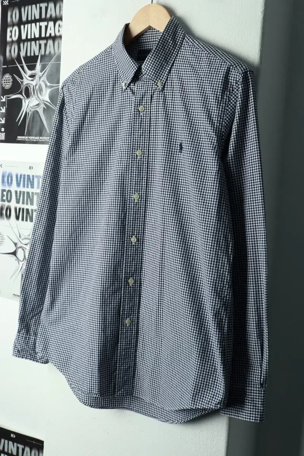 (S-M) 폴로 랄프로렌 셔츠 남방 체크 포니-1693A 상품이미지1