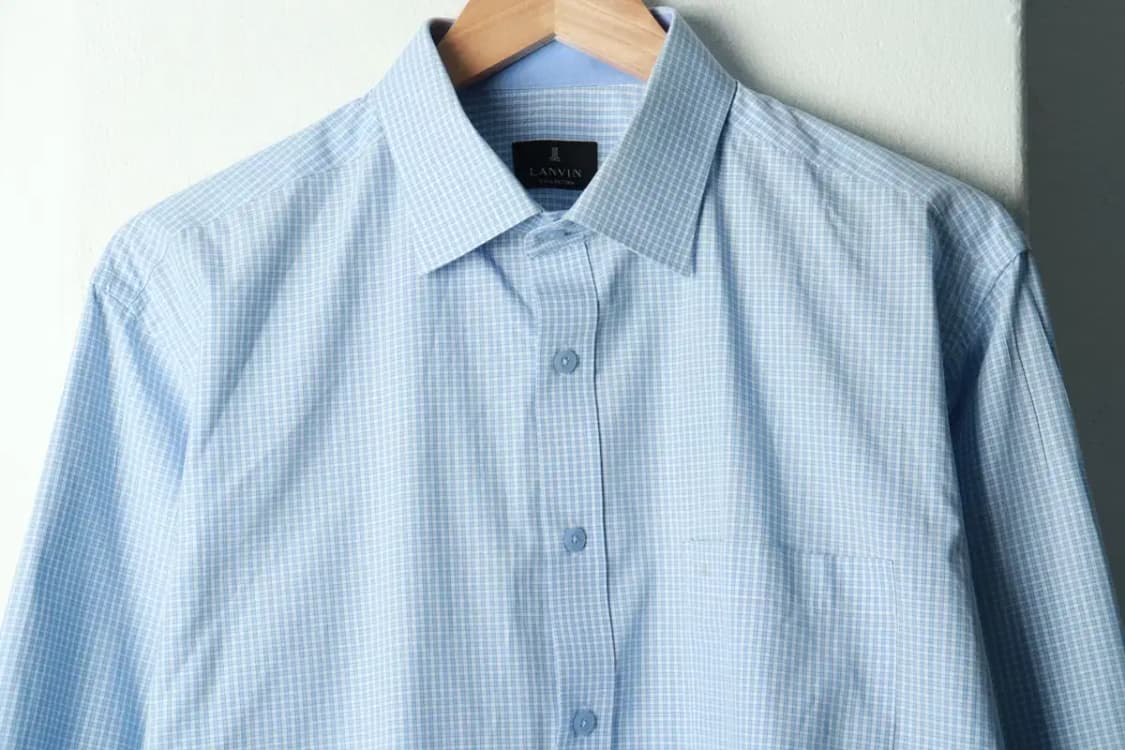 (XL) 랑방 셔츠 남방 연블루 체크-16984 상품이미지3