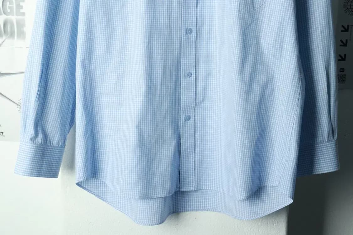 (XL) 랑방 셔츠 남방 연블루 체크-16984 상품이미지4