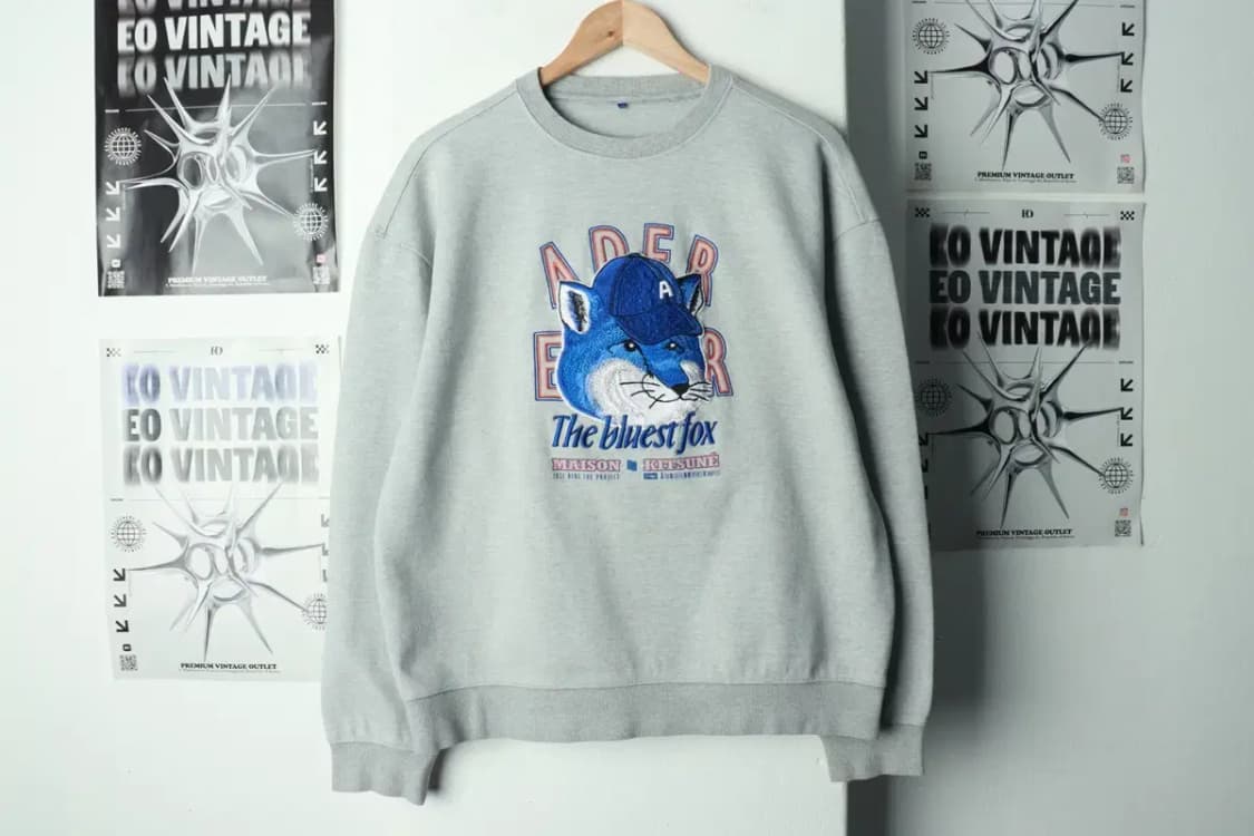 (F) 아더에러 맨투맨 티셔츠 메종키츠네 콜라보 폭스헤드-16987 상품이미지2