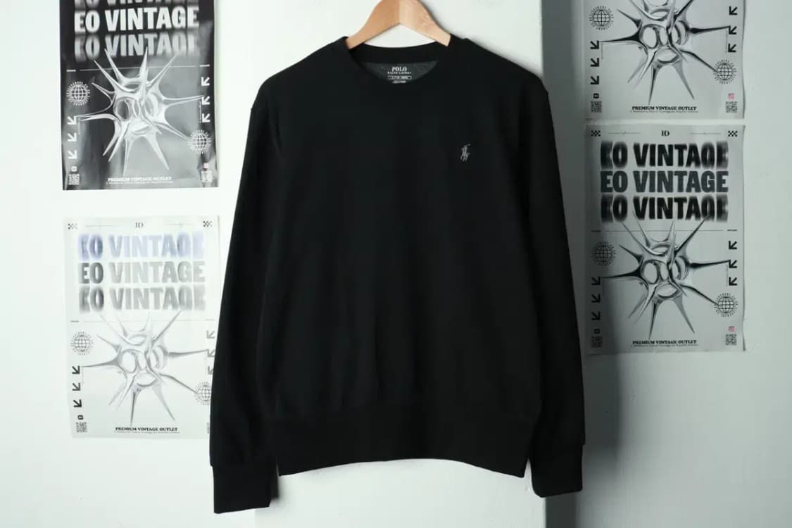 (S-M) 폴로 랄프로렌 맨투맨 티셔츠 블랙 포니 레이온-16988 상품이미지2