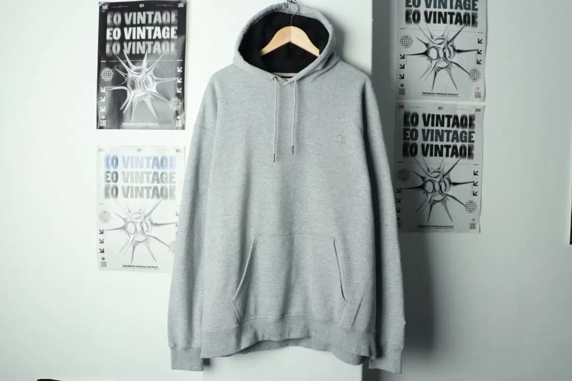 (4XL) 챔피온 후드티셔츠 빅사이즈 그레이 기모 올드스쿨-1698A 상품이미지2