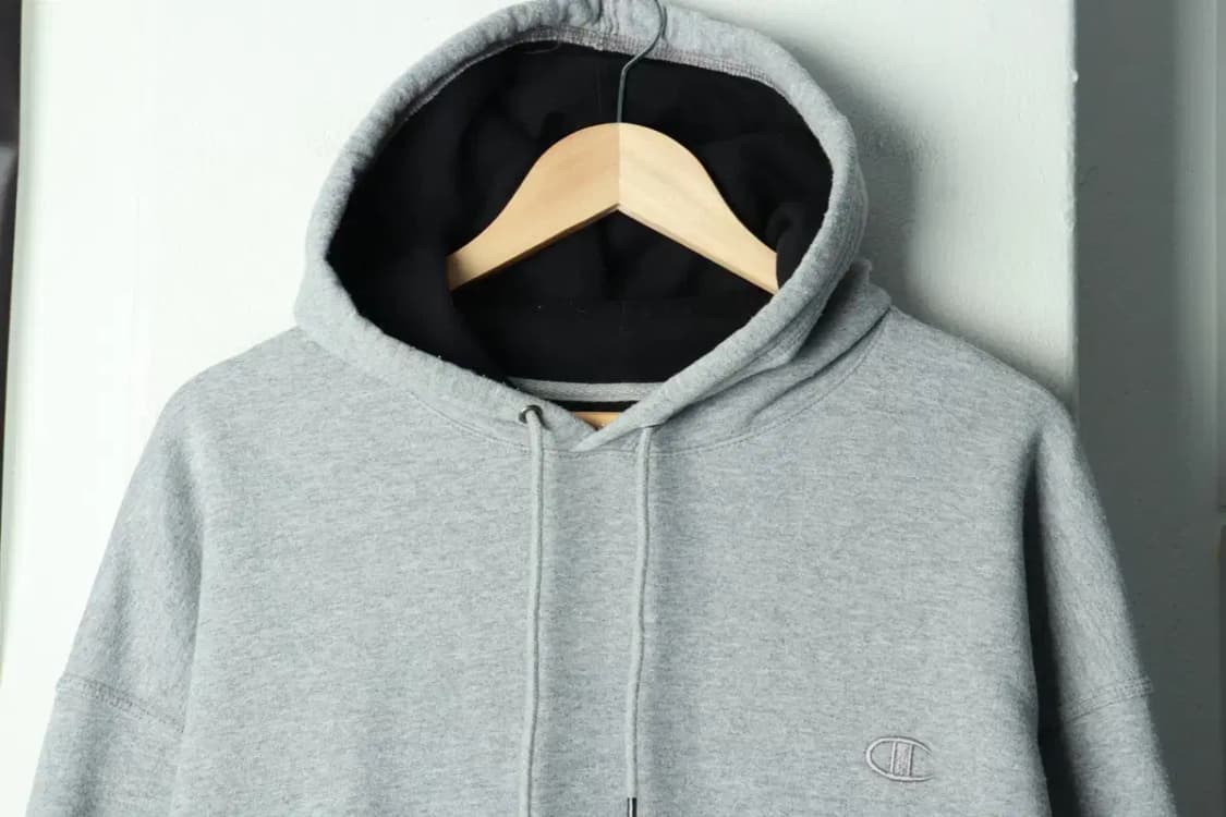 (4XL) 챔피온 후드티셔츠 빅사이즈 그레이 기모 올드스쿨-1698A 상품이미지3