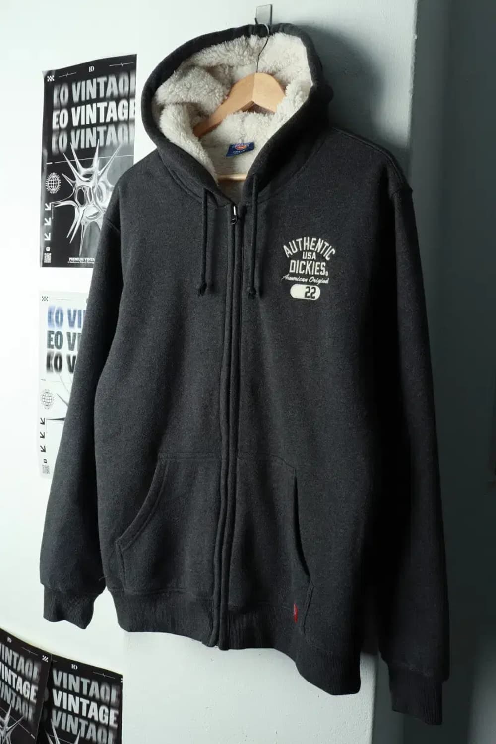 (XL) 디키즈 후드집업 Y2K 트렌드 두툼 겨울 기모 쉐르파-1698B 상품이미지1