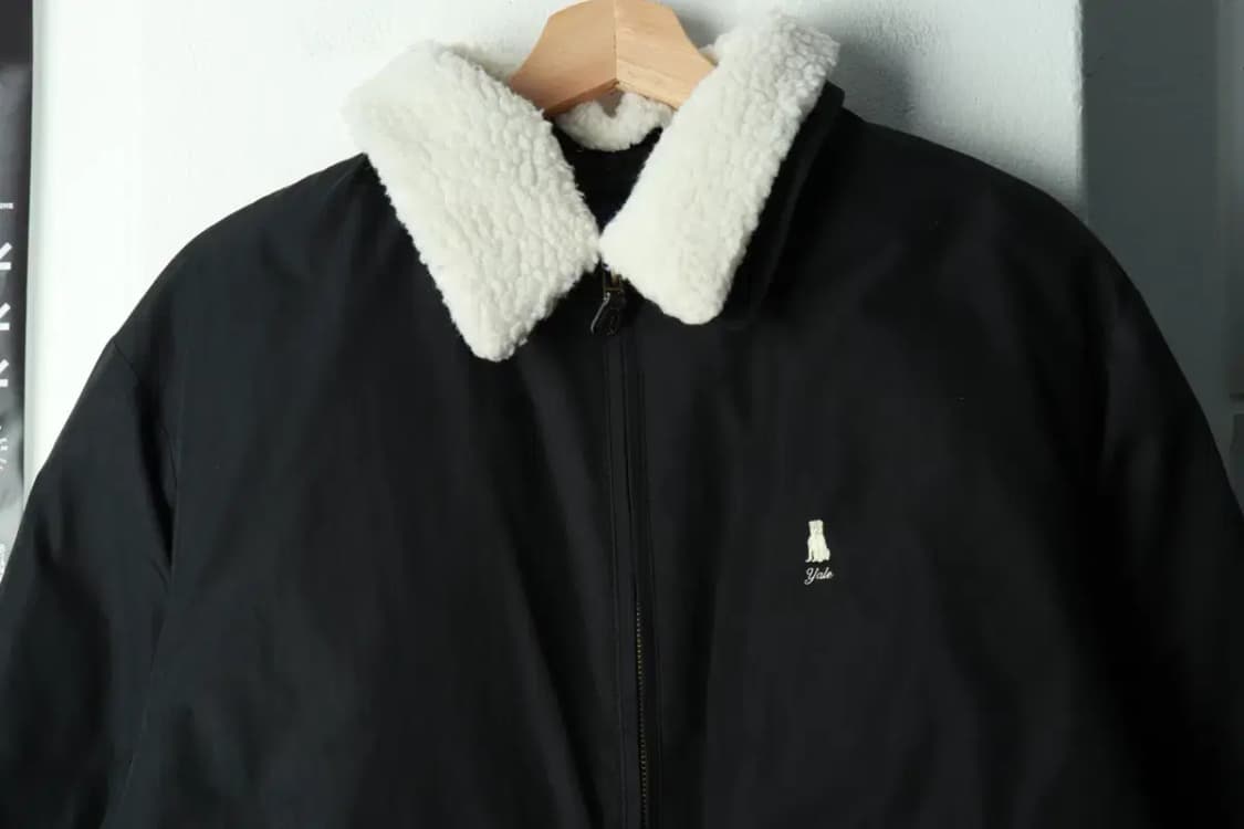 (S-M) 예일 패딩 점퍼자켓 세미크롭 블랙 퍼 쉐르파 블루종-1698D 상품이미지3