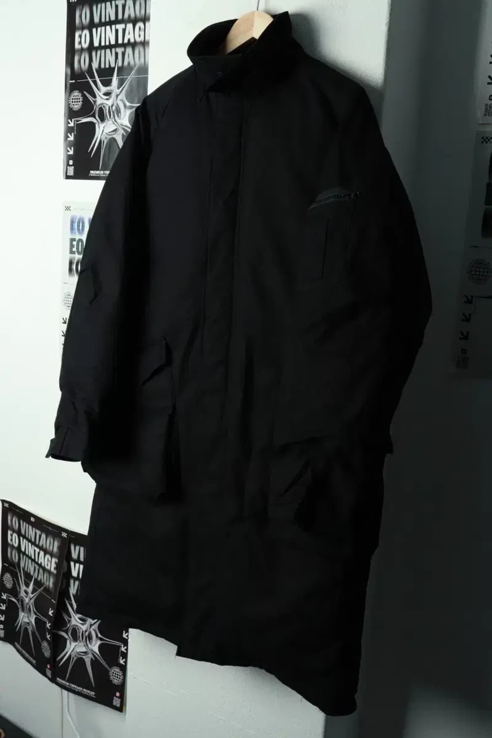 (M-L) 라퍼지스토어 패딩 점퍼자켓 피쉬테일 블랙 롱 덕다운-16994 상품이미지1