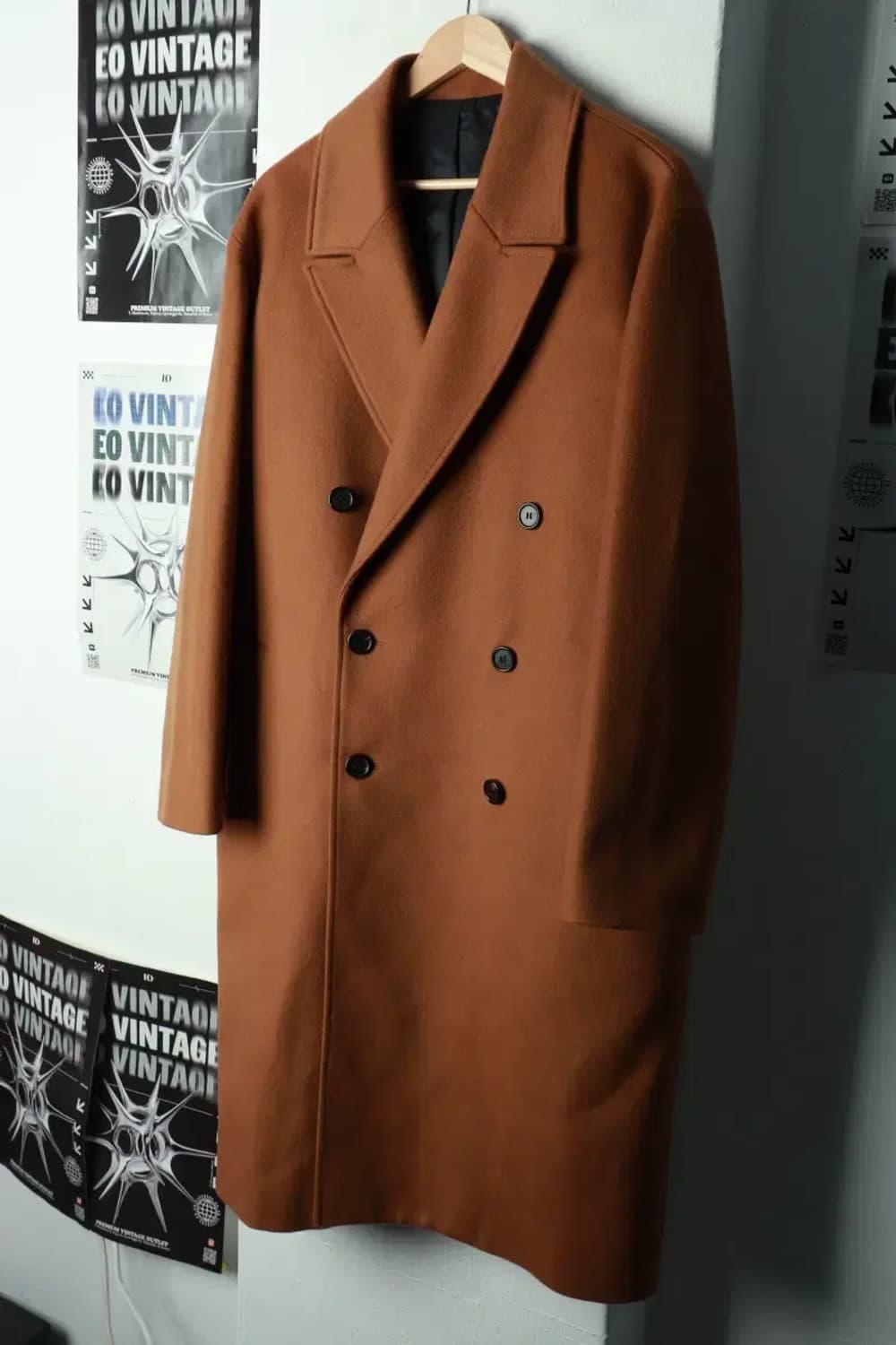 (M-L) 쿠어 코트자켓 캐시미어 더블 브라운-16999 상품이미지1