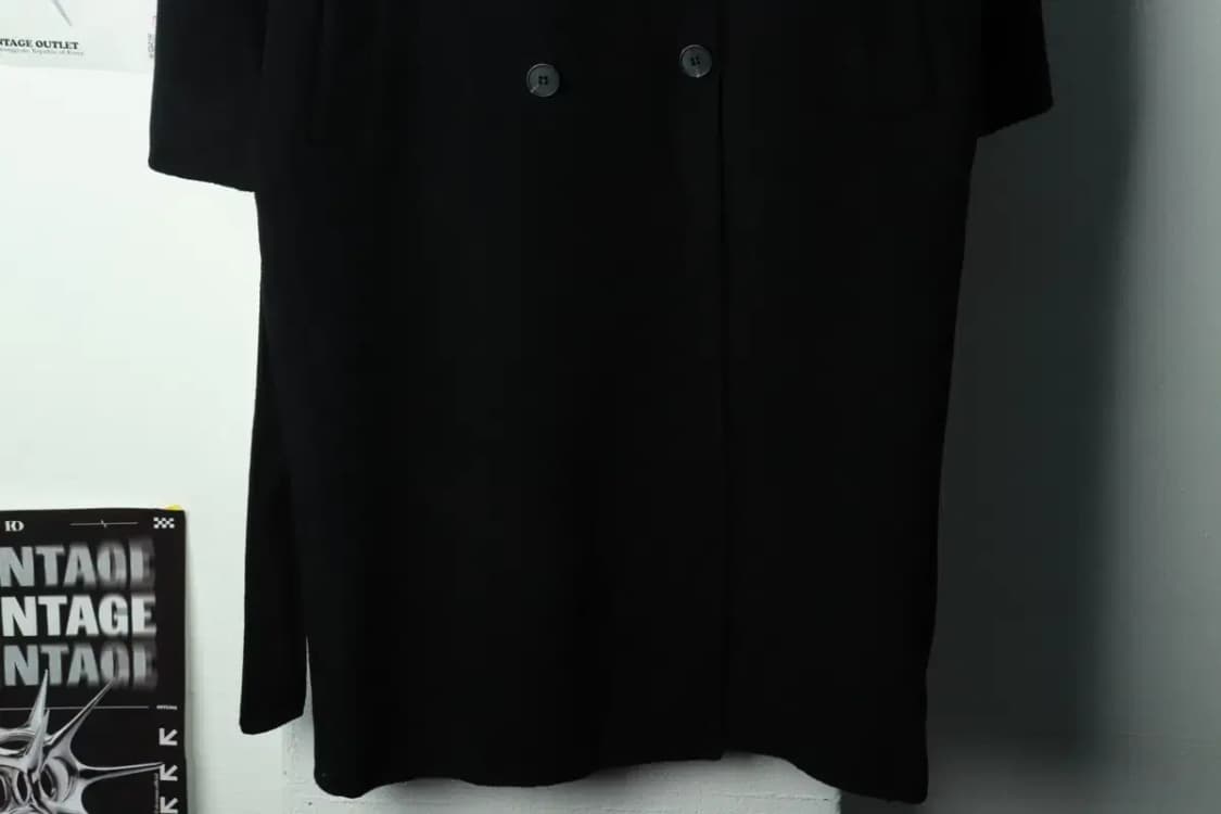 W(M) 무신사 스탠다드 코트자켓 캐시미어 더블 블랙-1699A 상품이미지4