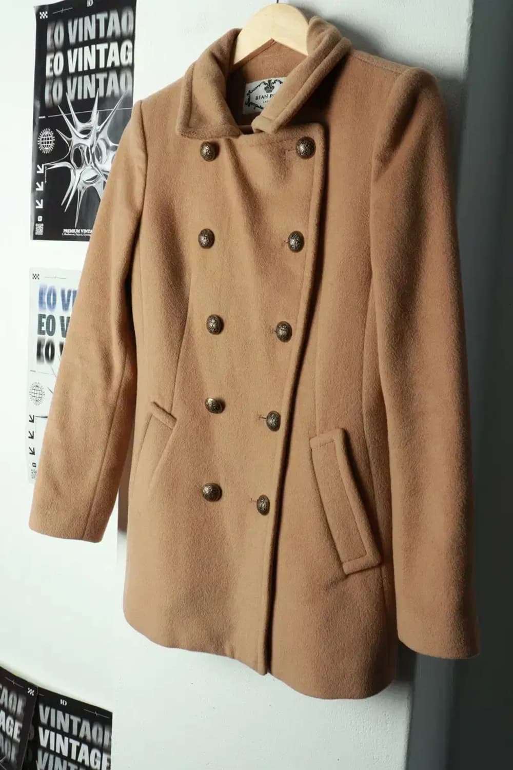 W(M) 빈폴 코트자켓 더블 울 모직 베이지-1699B 상품이미지1