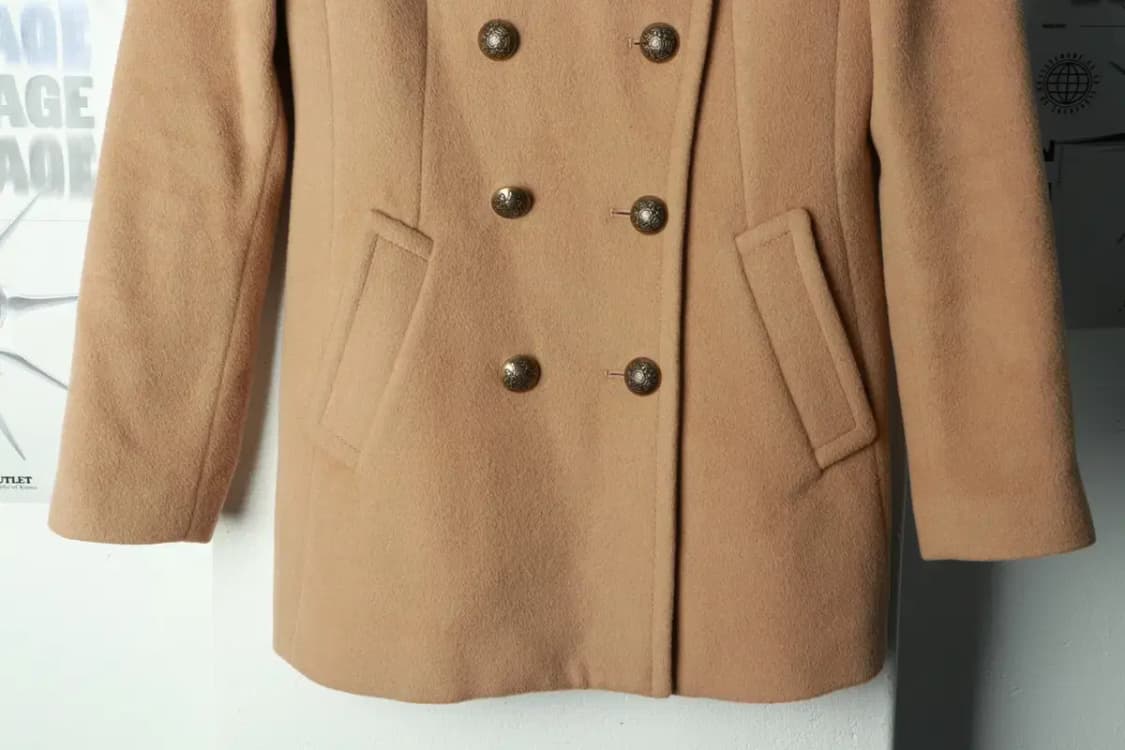 W(M) 빈폴 코트자켓 더블 울 모직 베이지-1699B 상품이미지4