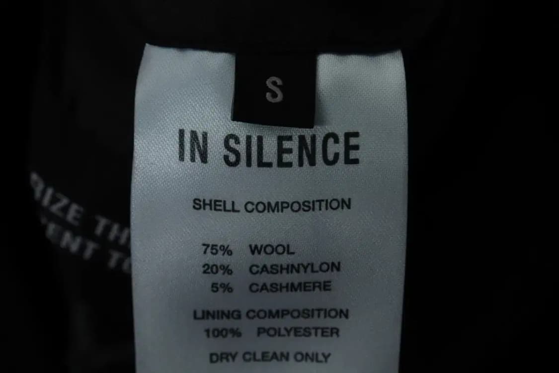 (S-M) 인사일런스 코트자켓 캐시미어 발마칸 블랙-1699C 상품이미지6