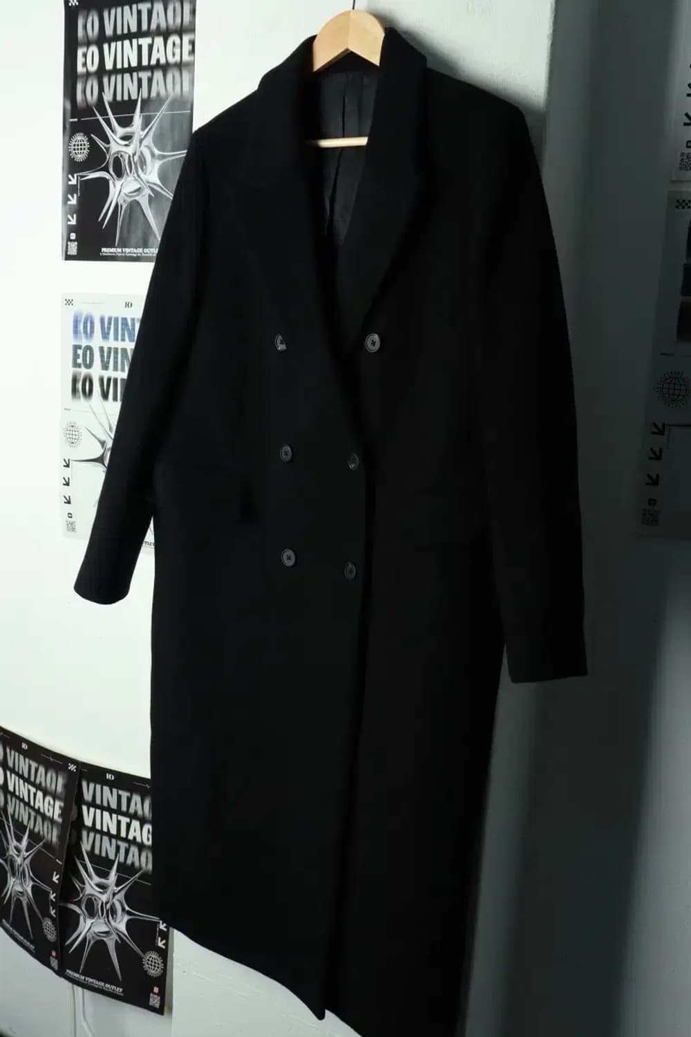 W(M) 무신사 스탠다드 코트자켓 캐시미어 더블 블랙-1699D 상품이미지1